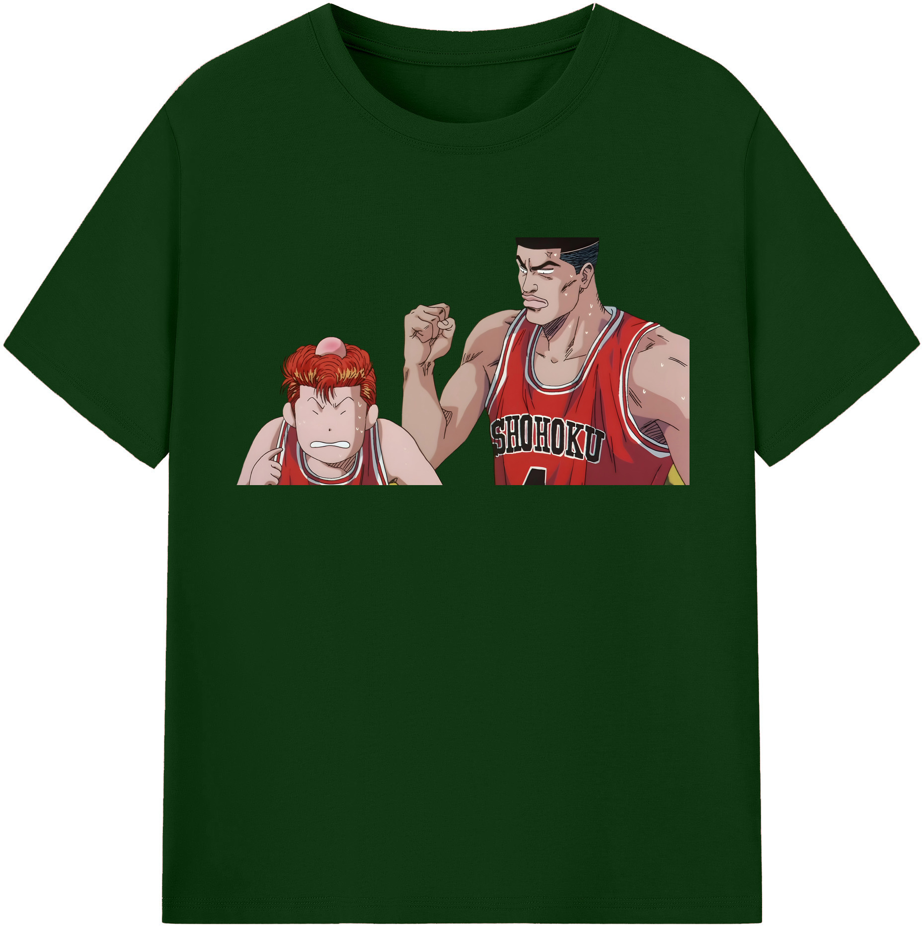 SLAM DUNK／スラムダンク 綿100％半袖Tシャツ（フロントプリント）